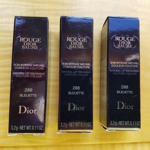 Dior Lipstick, NIB, color 288 Bluette (3 tubes)